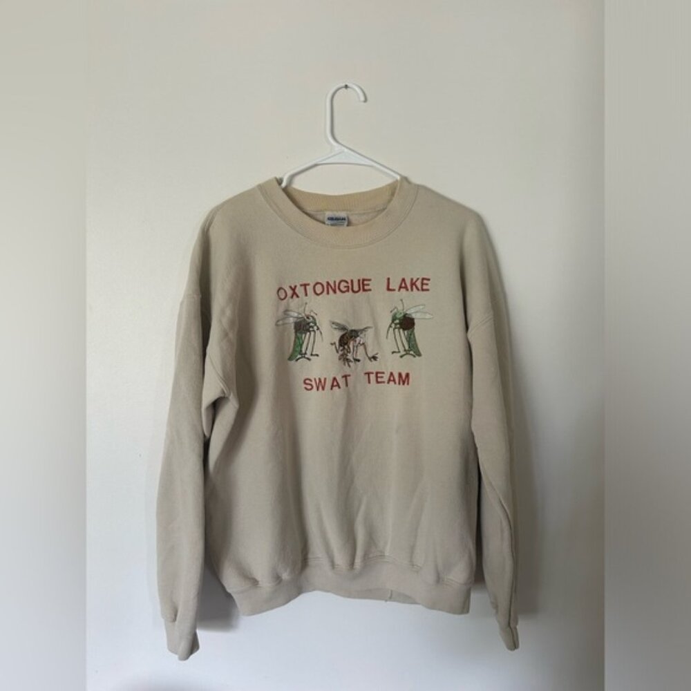 Vintage 1990s Oxtongue Lake Crew Neck Sweater - Picture 1 of 7